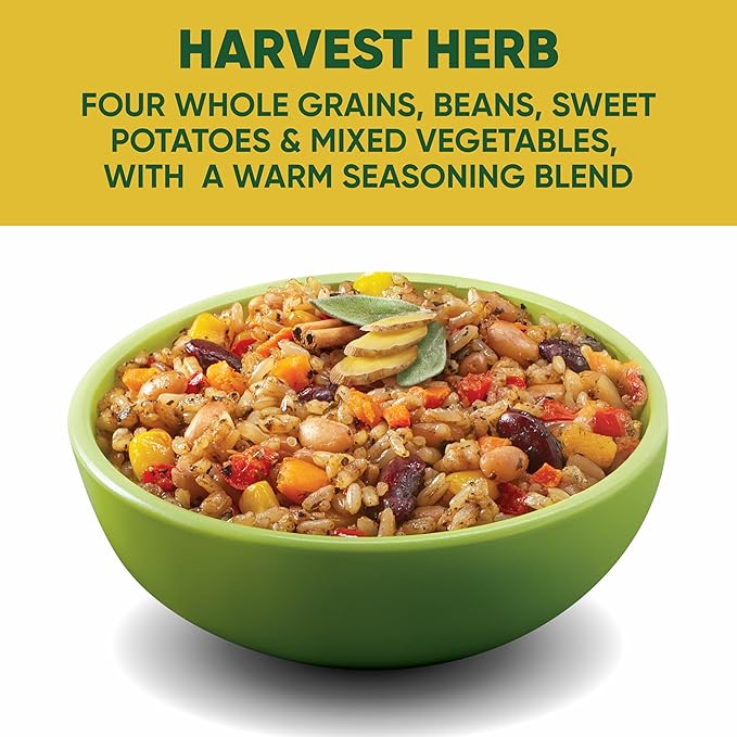 SEEDS OF CHANGE Organic Protein Bowl Harvest Herb, Prepared Entrée, Microwave in 90 Seconds, 9 oz (Pack of 6)