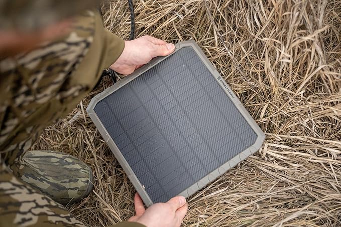 Stealth Cam 10IN Solar Panel 10,000MAH/ for use with Stealth Cam and Other Cellular Trail Cameras with 12V DC Jack