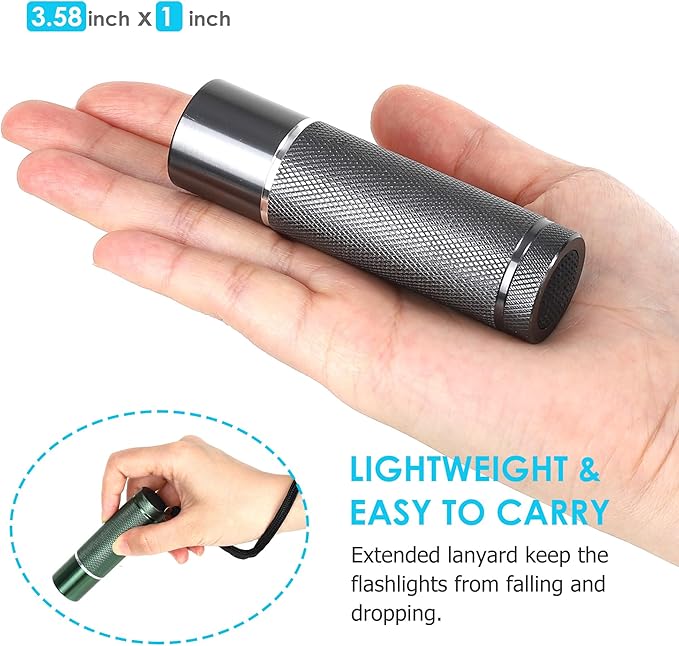 FASTPRO 48-Pack Flashlights Set, Aluminum LED Flashlights Include AAA Batteries & Lanyard, Super Bright 100 Lumen Flashlight for Party Favor, Camping, Hurricane Supplies