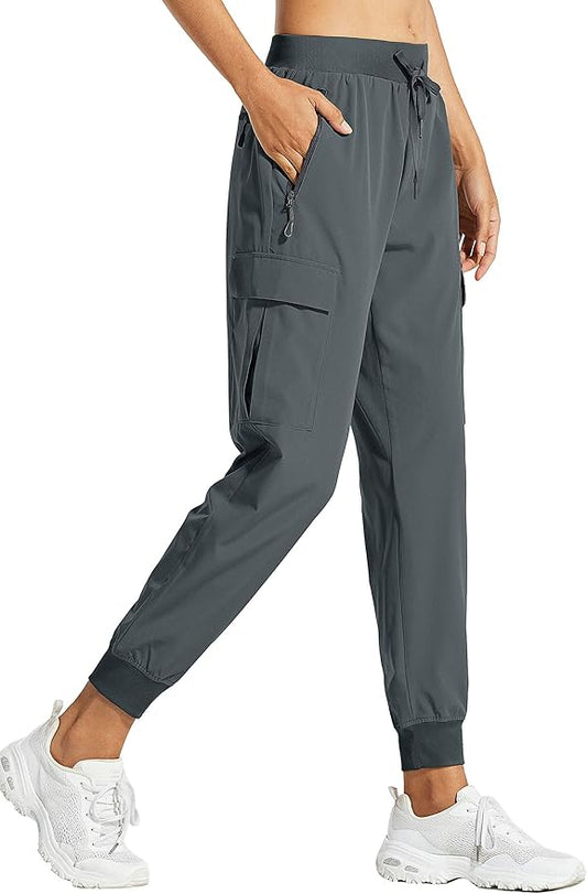 Libin Women's Cargo Joggers Lightweight Quick Dry Hiking Pants Athletic Lounge Casual Travel