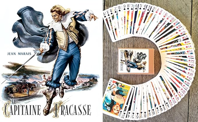 Musketeers Playing Cards (Poker Deck 54 Cards All Different) Vintage Cloak and Sword Movies Posters
