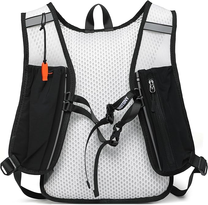 Wotony Lightweight Hydration Backpack with 2LOR 3LWater Bladder for Cycling Hiking Rave - Water Daypack for Men Women