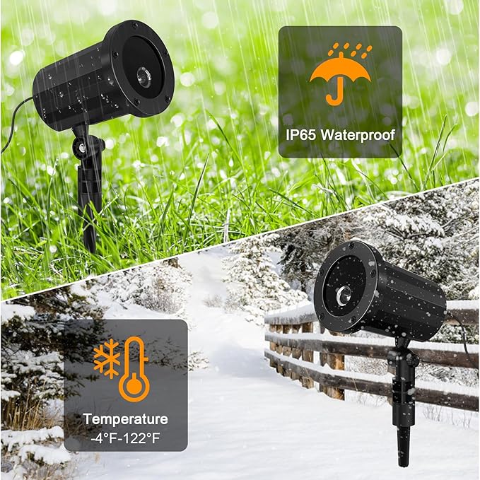 Halloween Projector Outdoor Lights, Red Skull Face Pattens LED Halloween Window Projector, Waterproof Holiday Projection Lights for Bedroom, Spotlight Landscape Decorations for Patio Garden