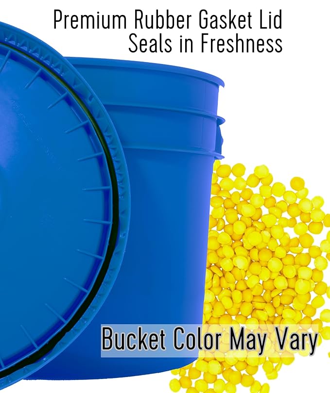 CLEAR CREEK Certified Glyphosate Residue Free Yellow Split Peas | 25 lb Bucket | Non-GMO | Kosher | Vegan | Dried | Emergency Food | Non-Irradiated