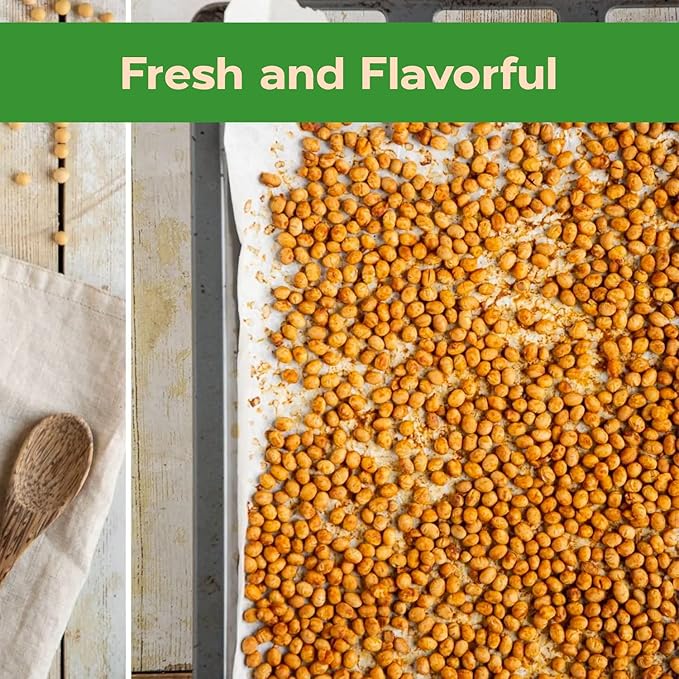 Sincerely Nuts Roasted Soybeans Lightly Salted (1 LB) - Healthy Fat - Vegan & Kosher - Easy Snack -Gluten-Free