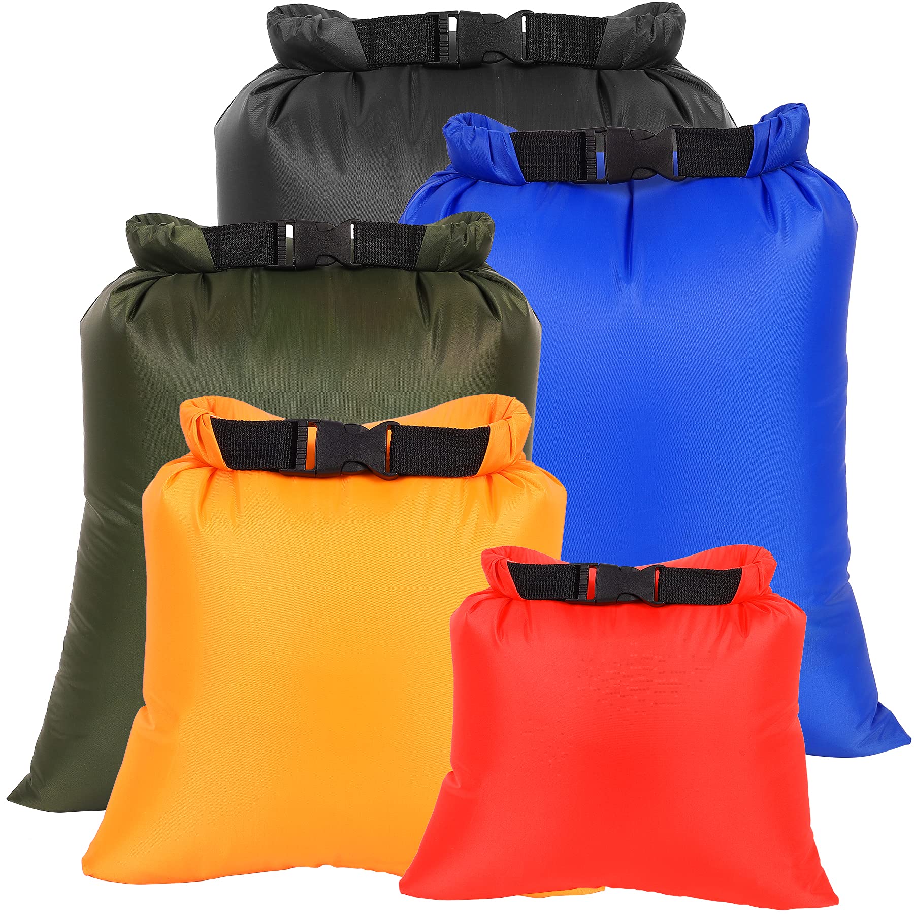 Ucolofun Dry Bags Waterproof Set, 5 Packs Ultralight Waterproof Bags Small Stuff Sack Water Proof
