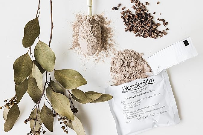 WonderSlim Meal Replacement Shake, Chocolate Cream, 15g Protein, 24 Vitamins & Minerals, Gluten Free (7ct)