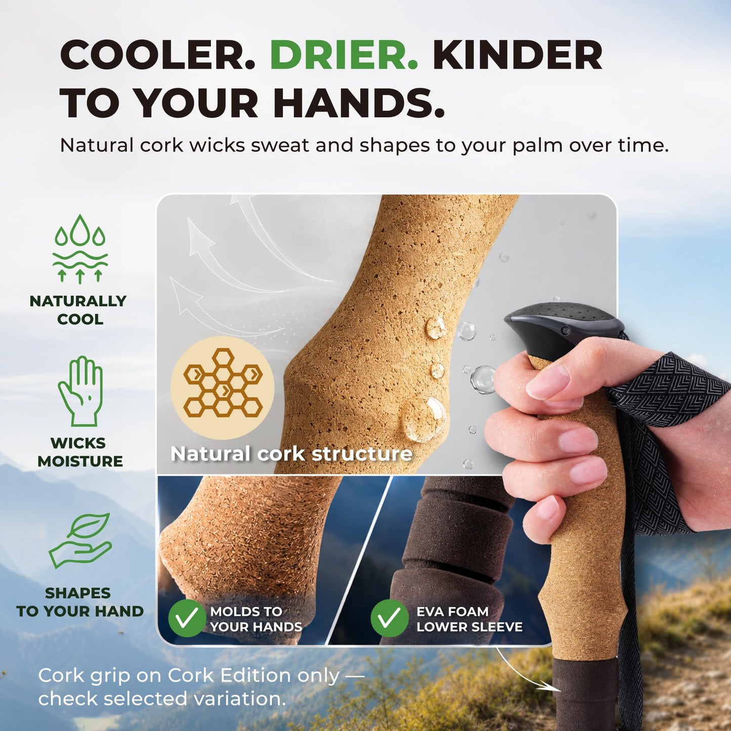 Trekology Trek-Z Collapsible Hiking & Trekking Poles - Balance Support for Seniors, Women, and Men