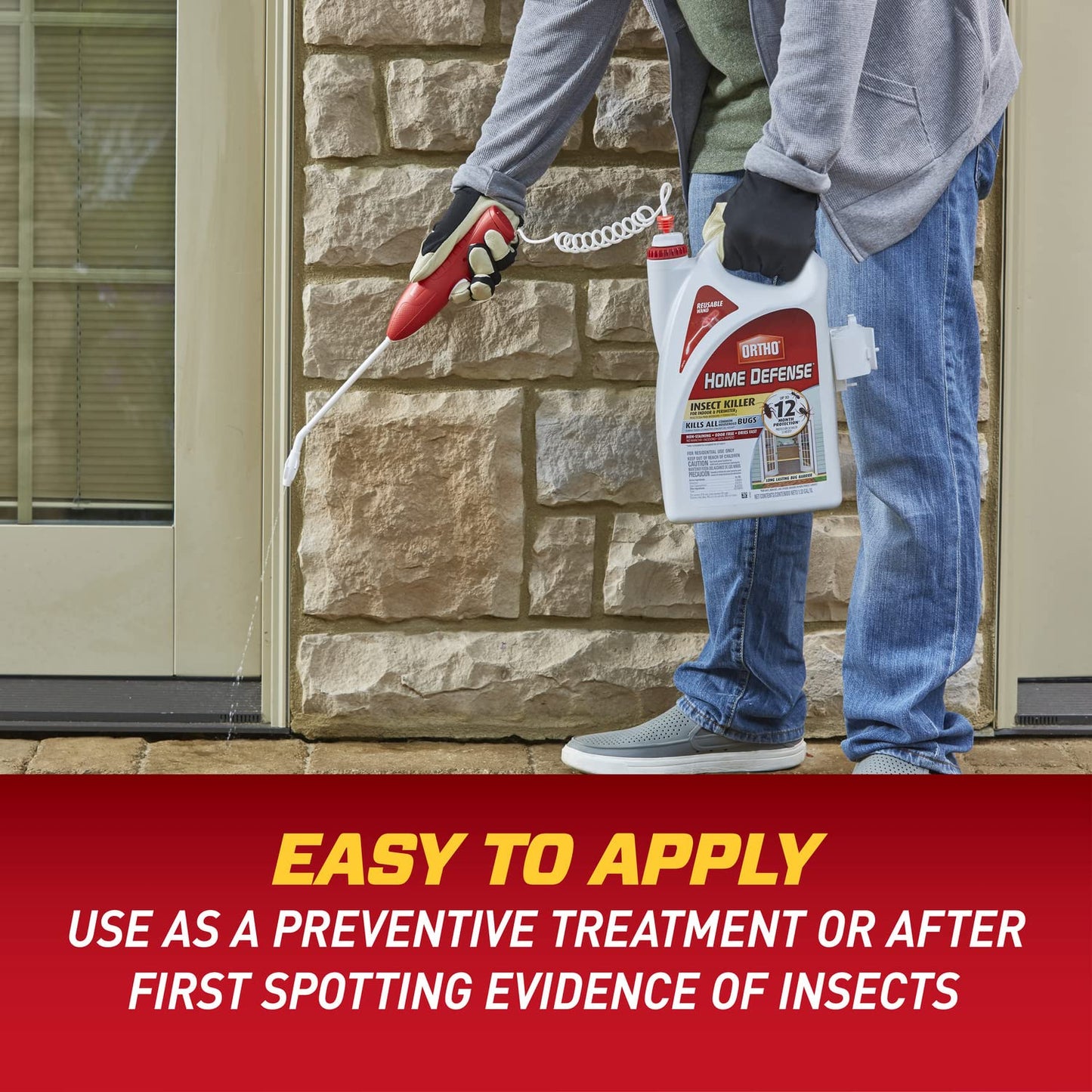 Ortho Home Defense Insect Killer for Indoor & Perimeter2, Wand, 1.33 gal.