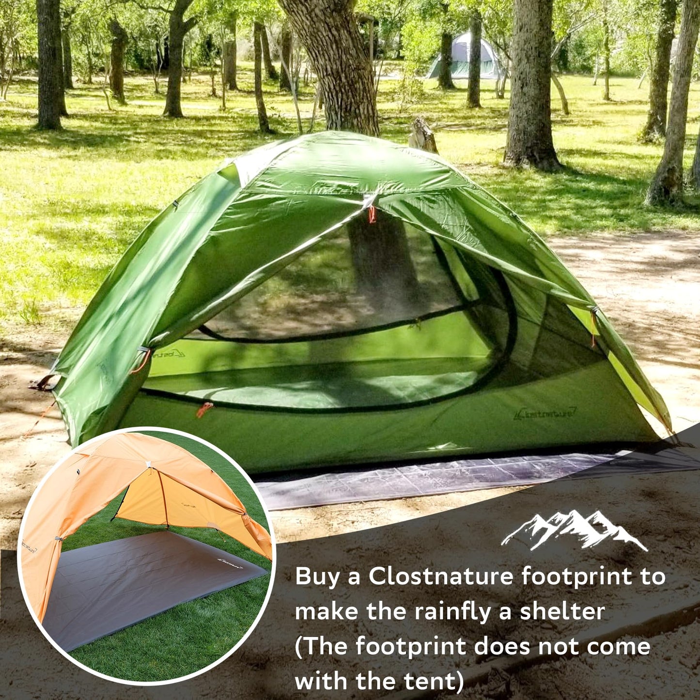 Clostnature 3 Person Lightweight Backpacking Tent, Camping Tent