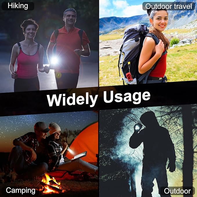 Mudder 24 Pieces Hand Crank Flashlight with LED Self Powered Charging Torch Dynamo for Camping Emergency(Red, Grey, Yellow, Green)