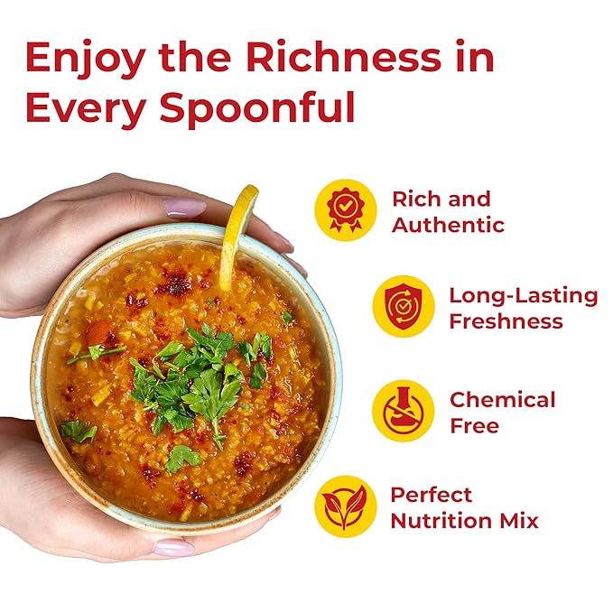 Darsa Organics Split Red Lentils (Masoor Dal) 2 lb |USDA Organic, Non-GMO, Gluten-Free Vegan, Kosher| Rich in Protein & Fiber | Great for Soups, Salads & Curries