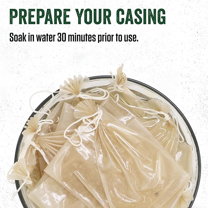 LEM Products Clear Fibrous Casings, 1 ½ Inches x 12 Inches, Non-Edible Sausage Casings, Stuffs Approximately 1 Pound Per Casing, Great for Summer Sausage, Pepperoni, and Salami, 25 Count Pack