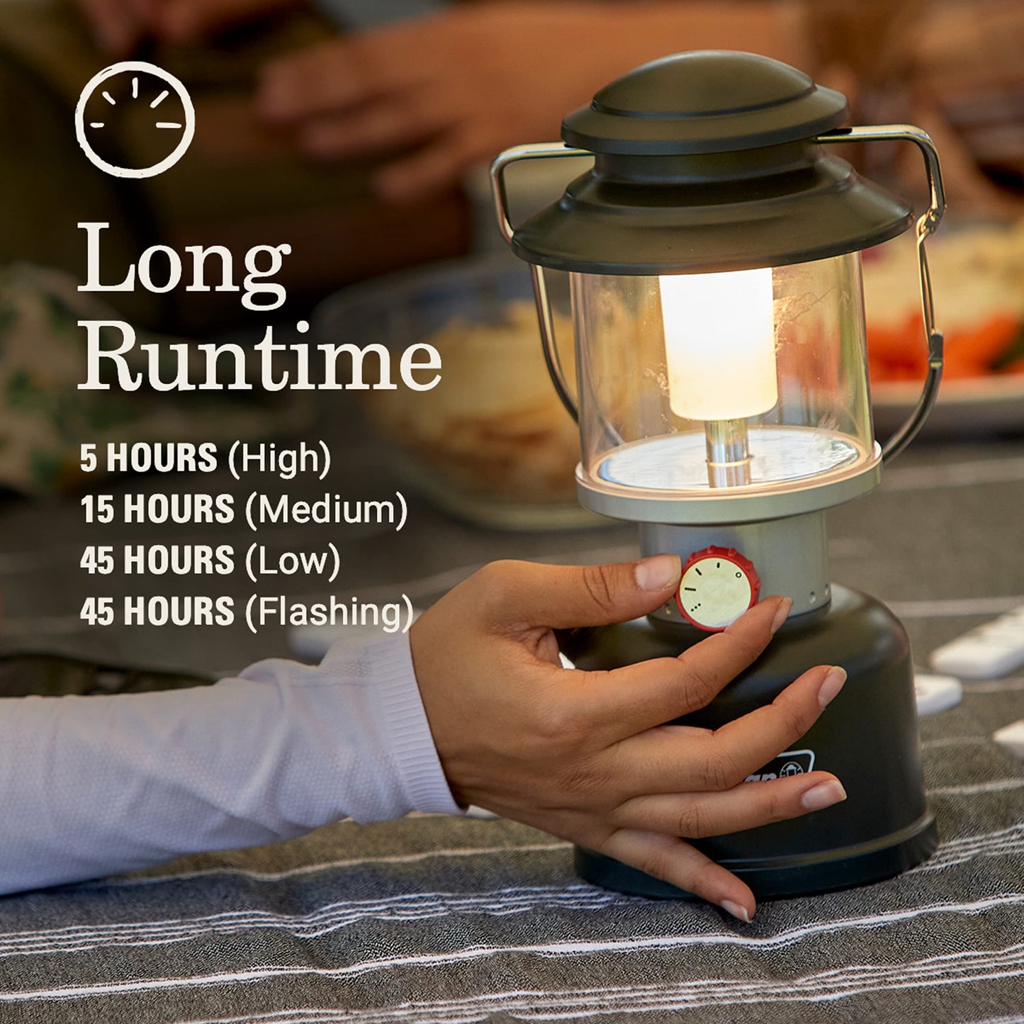 Coleman Classic Rechargeable 800L LED Lantern, Impact & Water-Resistant Lantern with Carabiner