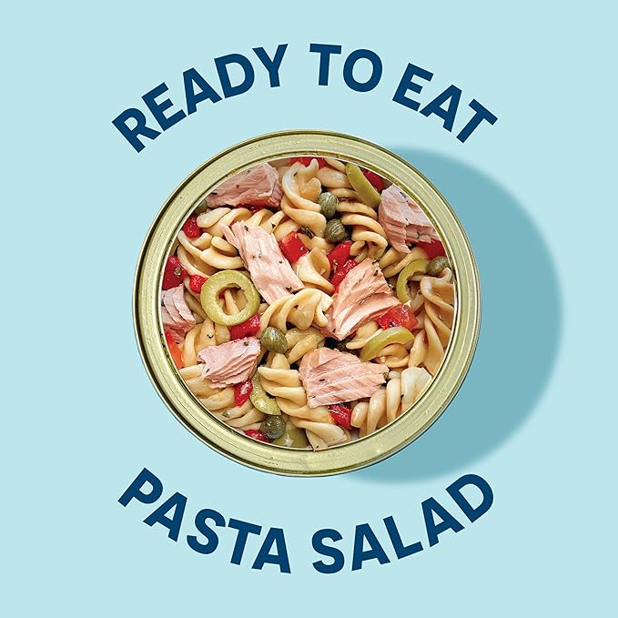 Wild Planet Ready-To-Eat Wild Tuna Pasta Salad With Organic Red Peppers, Tomatoes & Green Olives, 5.6oz (Pack Of 12)