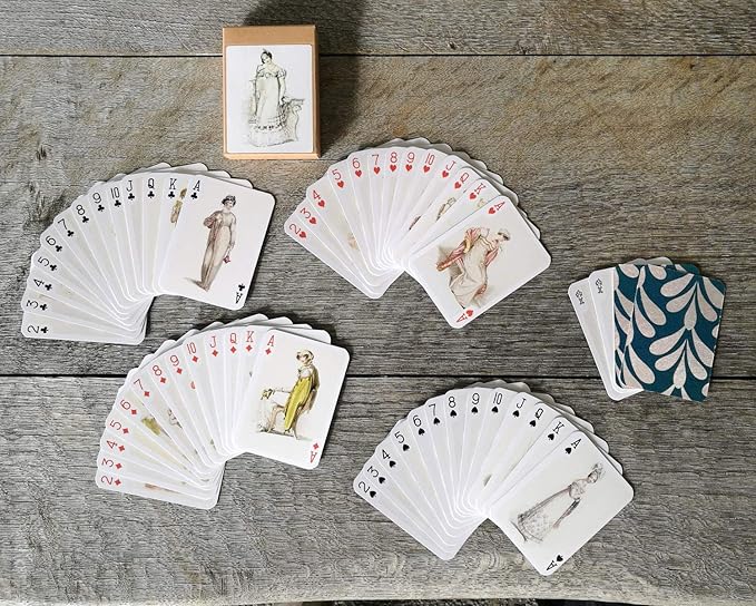 Victorian Fashion Playing Cards (Poker Deck 54 Cards All Different) Vintage Fashion Lady XIX Century Posters