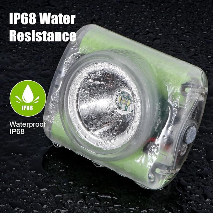 Mode: Lamp-40A Rechargeable Hard Hat Miner Light Multipurpose Headlight IP68 Waterproof Mining Light for Mining Riding Outdoor Activities