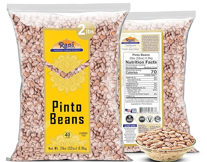 Rani Pinto Beans 32oz (2lbs) 908g ~ All Natural | Vegan | Gluten Friendly | NON-GMO | Kosher | Product of USA