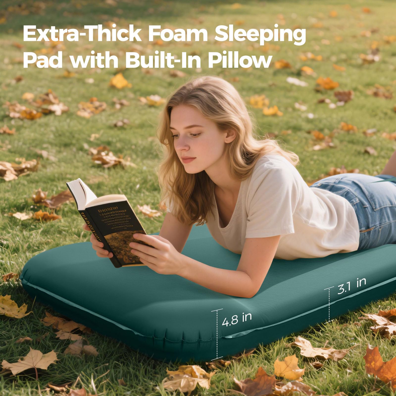 OGERY Self Inflating Sleeping Pad with Electric Pump, Memory Foam