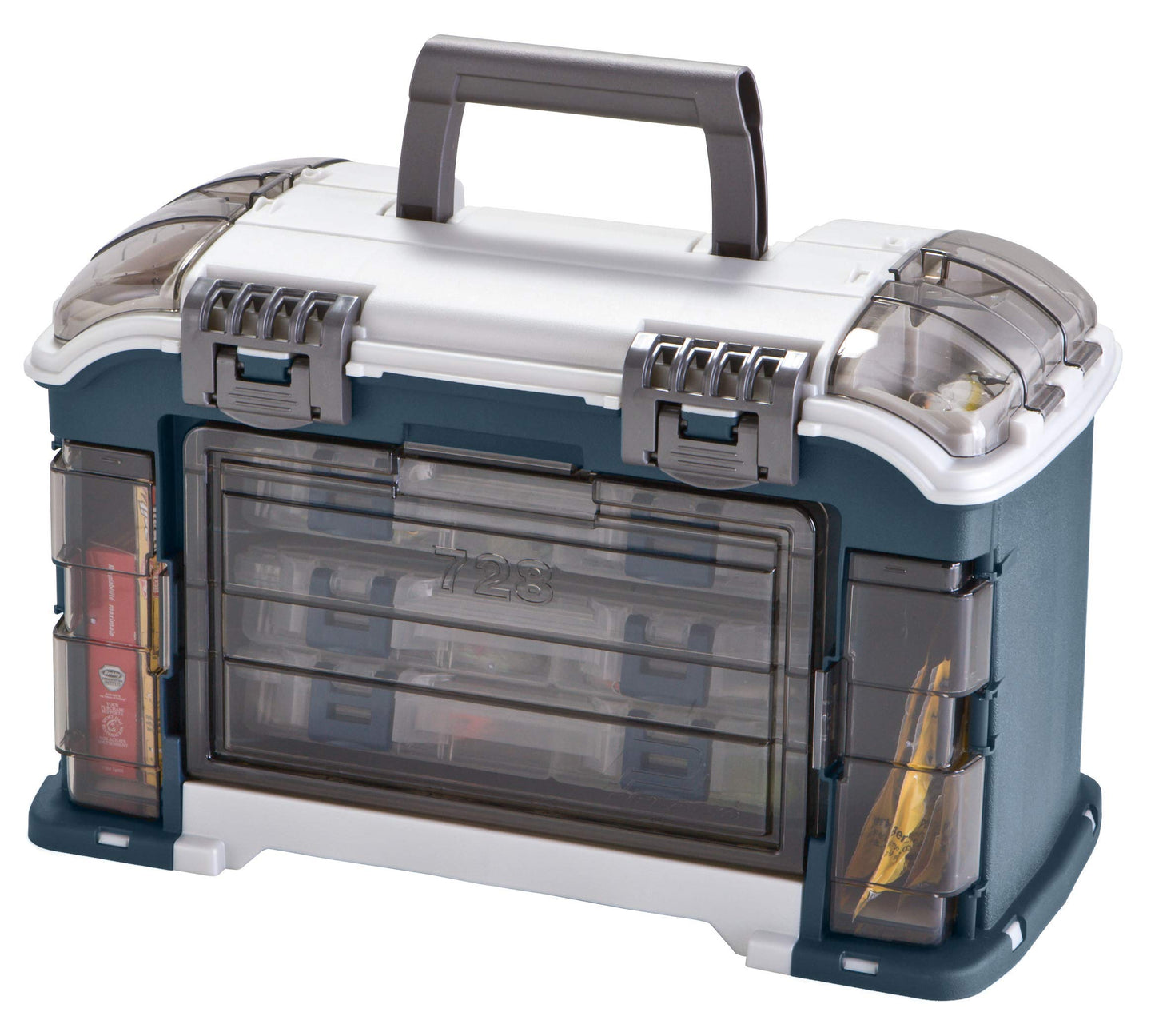Plano Angled Tackle System with Three 3560 Stowaway Boxes, Fishing Tackle Storage, Premium Tackle