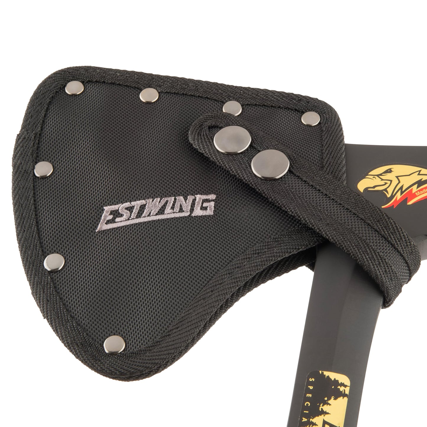 ESTWING Camper's Axe - 19" USA Made Special Edition Camping Ax with Forged Steel Construction &