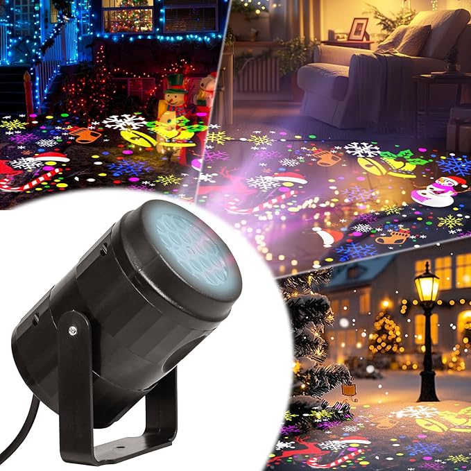 YNYFUNY Christmas Projector Lights Outdoor/Indoor, Led Projector Decorative Lighting for Christmas DecorationsHoliday Projector for Xmas