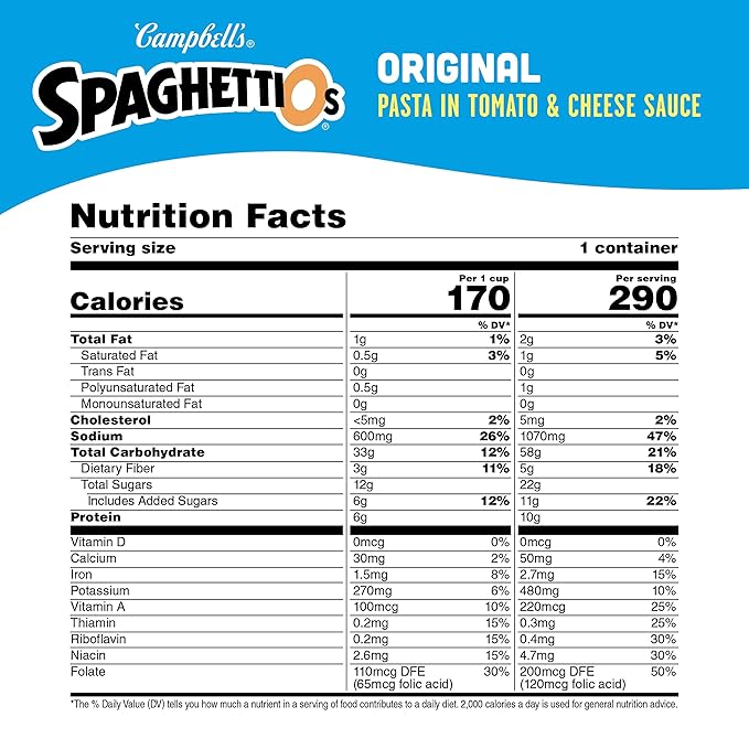 SpaghettiOs Original Canned Pasta, 15.8 oz Can (Pack of 24)