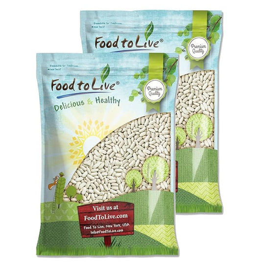 Food to Live - Cannellini Beans, 25 Pounds Dried White Kidney Beans, Sproutable, Vegan, Kosher, Sirtfood, Bulk. Rich in Fiber, Protein. Great for Minestrone Soup, Bean Salad, Stews, White Chili.