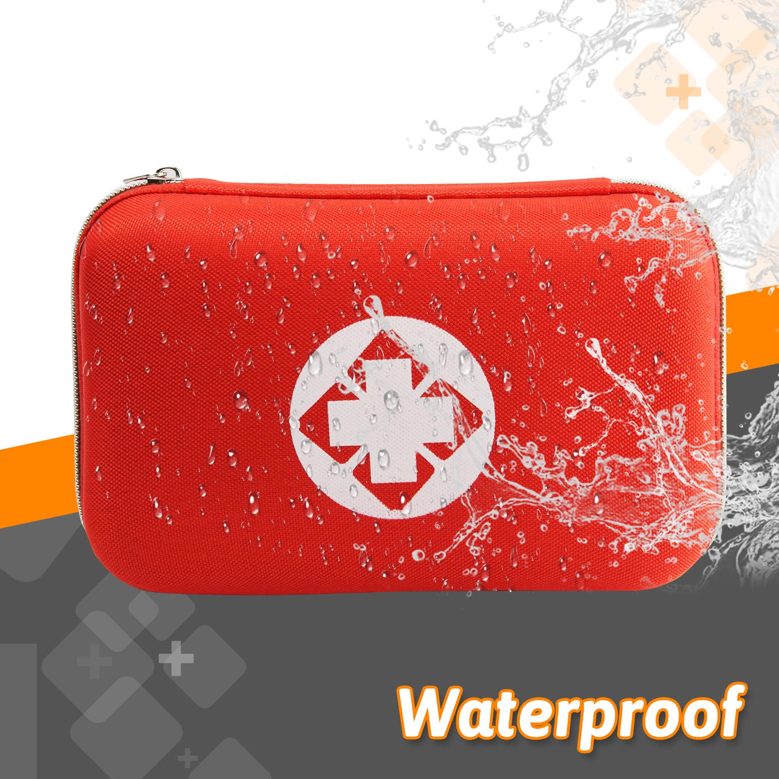 276PCS First Aid Kit Home Car Camping Hiking Emergency Supplies Small Compact Lovely Bag for School
