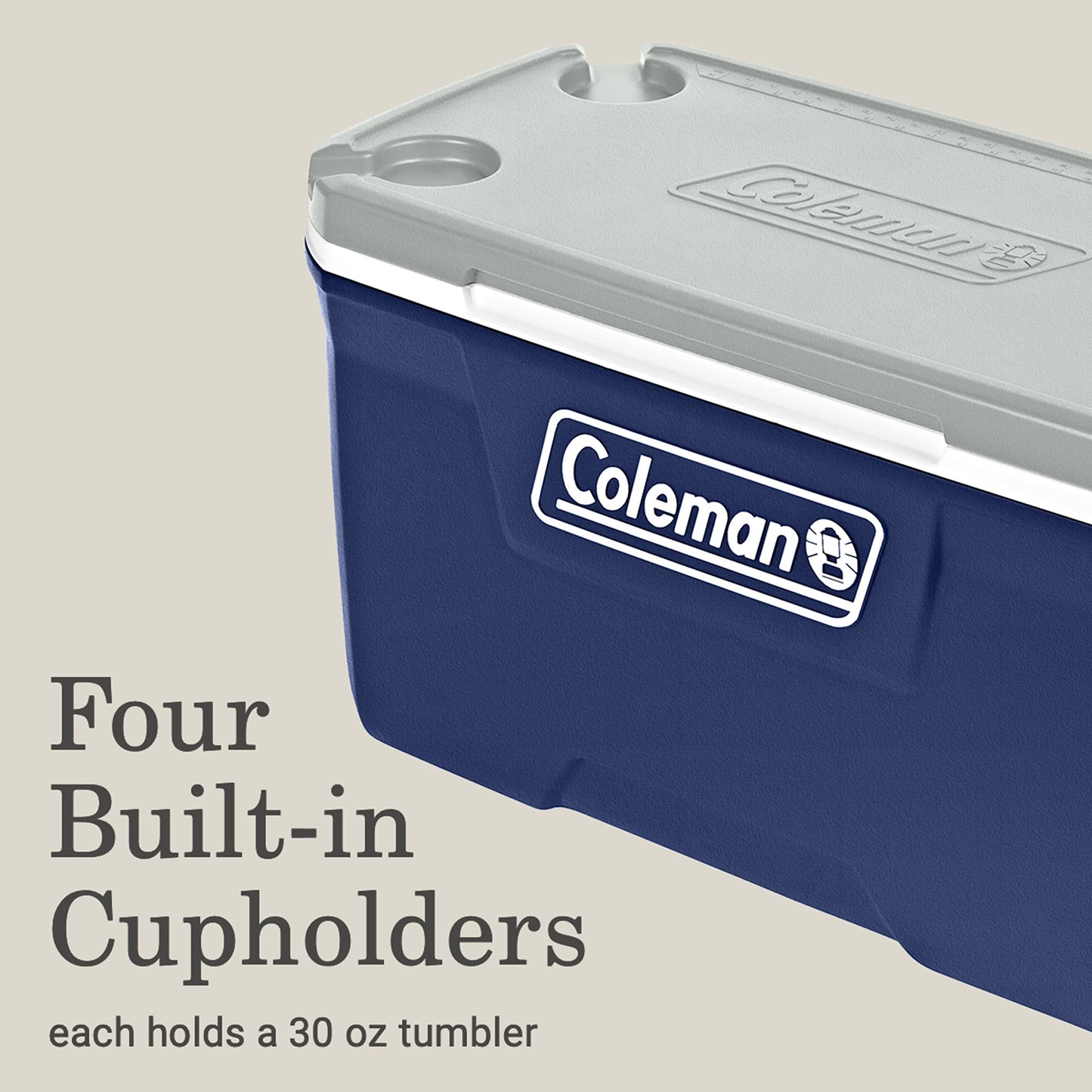 Coleman Classic Series Insulated Portable Cooler, Leak-Resistant Outdoor Hard Cooler Keeps Ice up