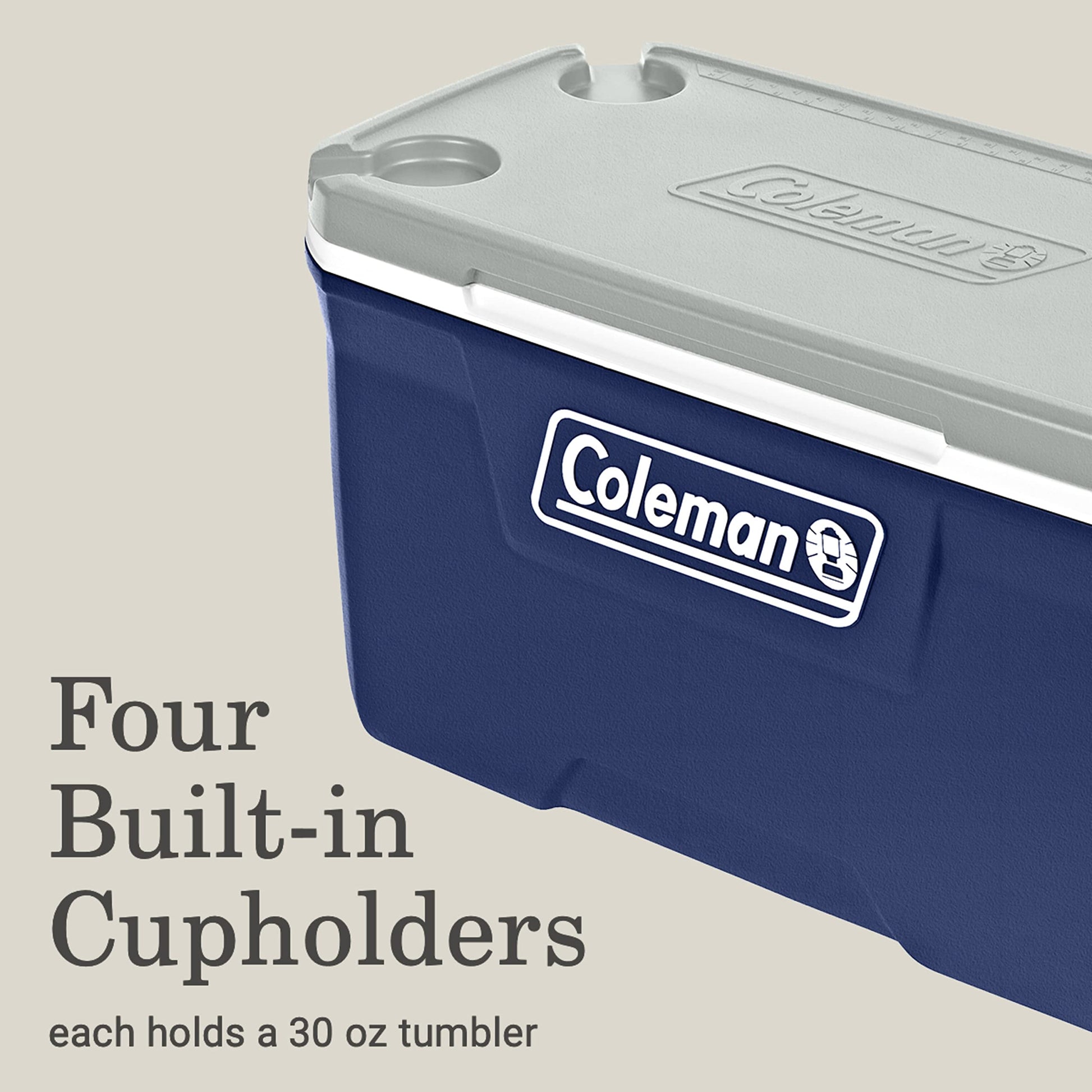 Coleman Classic Series Insulated Portable Cooler, Leak-Resistant Outdoor Hard Cooler Keeps Ice up
