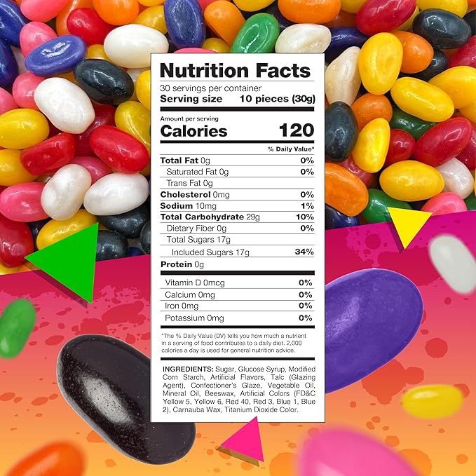 Jelly Beans Candy | 2 Pound Bag | Assorted Flavors | Classic Chewy Treat