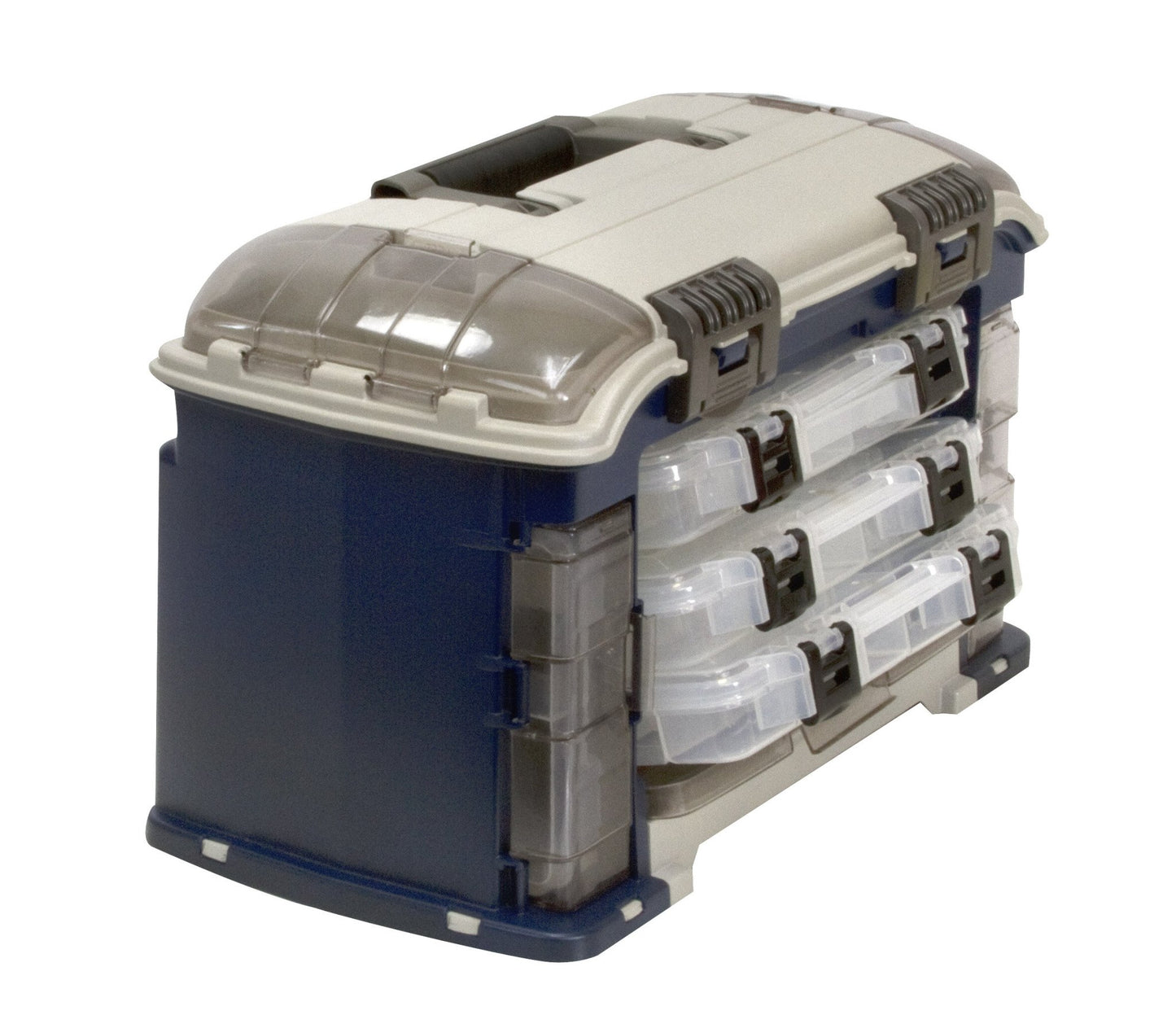 Plano Angled Tackle System with Three 3560 Stowaway Boxes, Fishing Tackle Storage, Premium Tackle