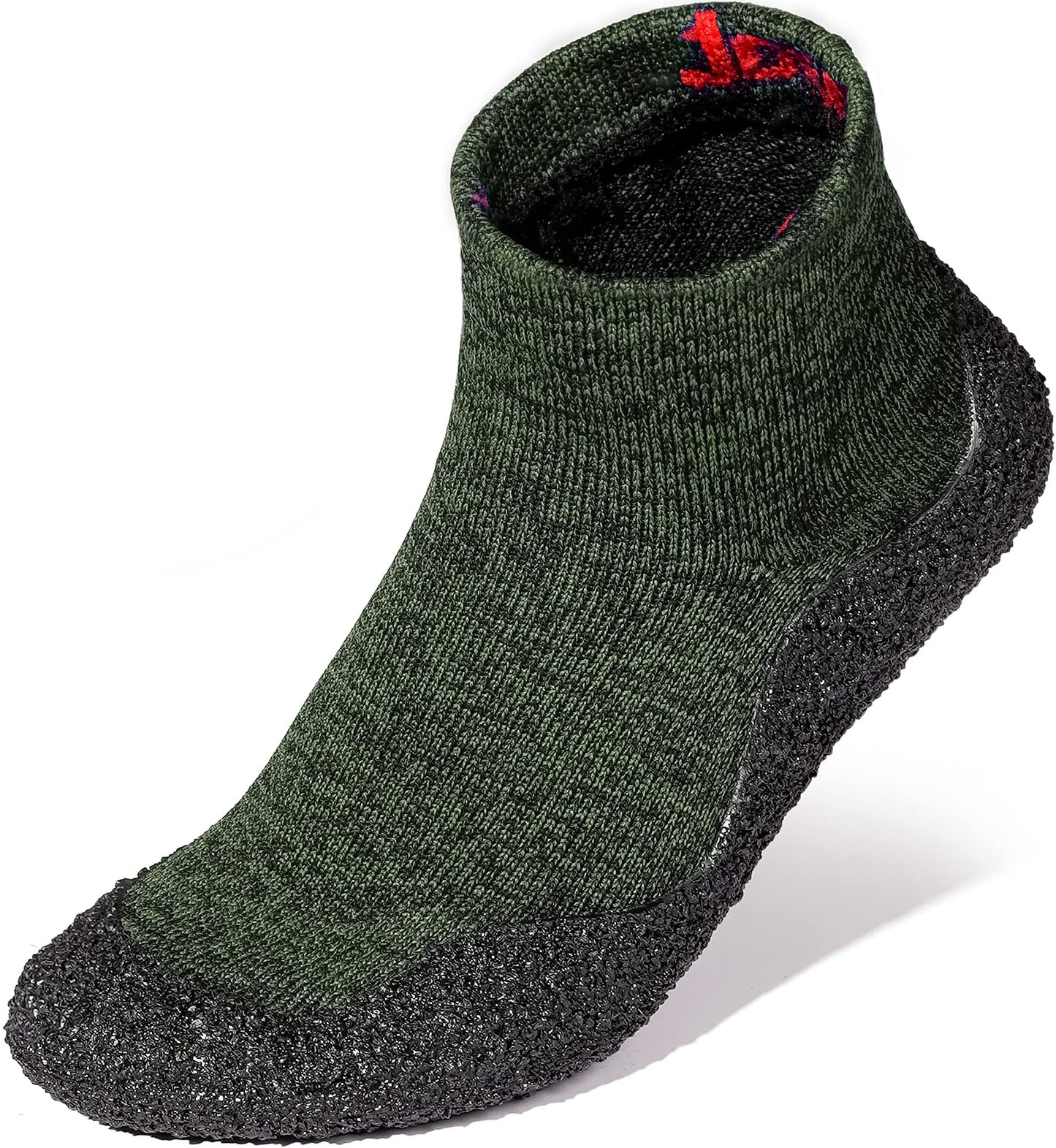 Joomra Womens Barefoot Sock Shoes Mens Minimal Water Footwear W10/M9 Green
