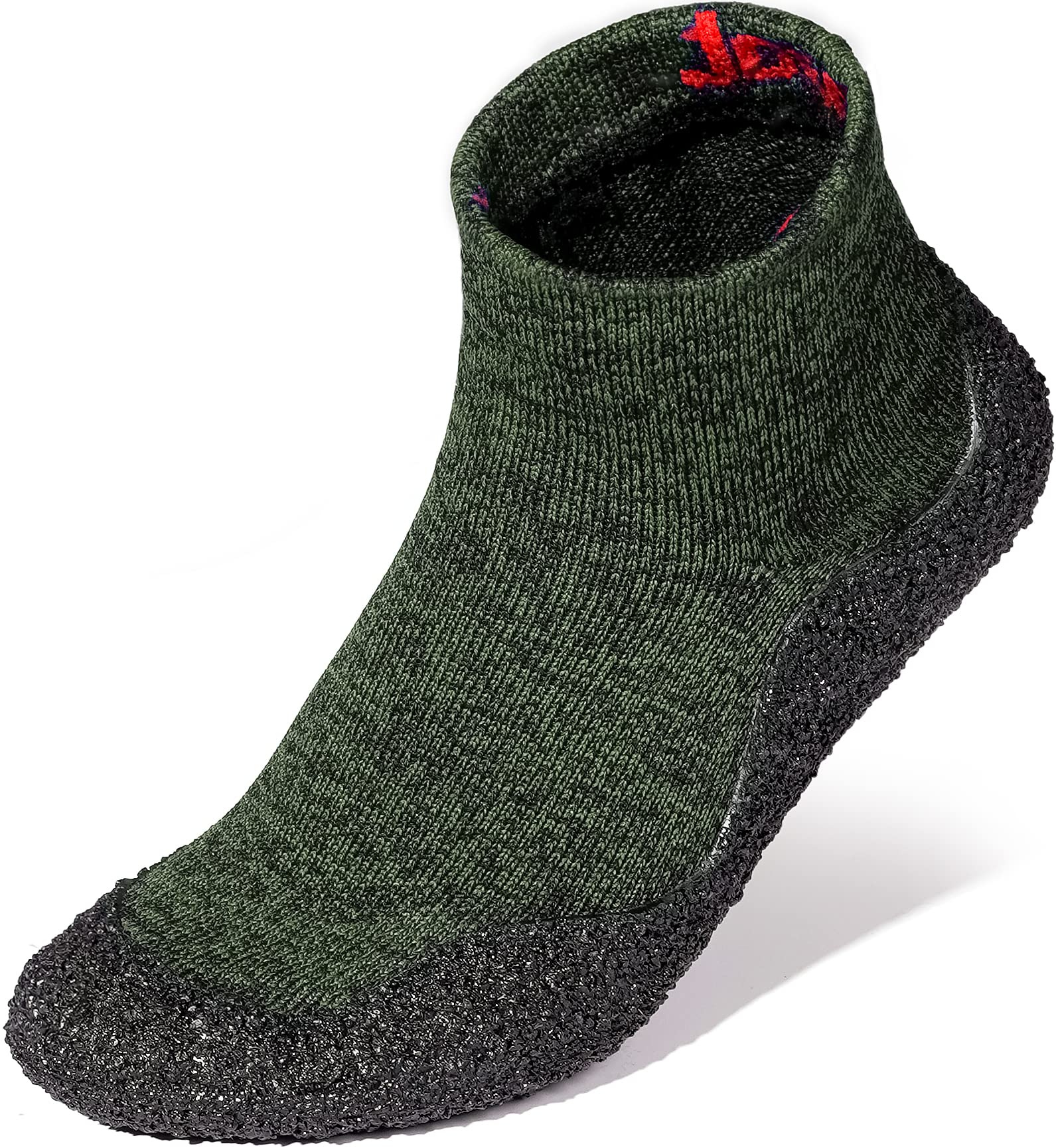 Joomra Womens Barefoot Sock Shoes Mens Minimal Water Footwear W10/M9 Green