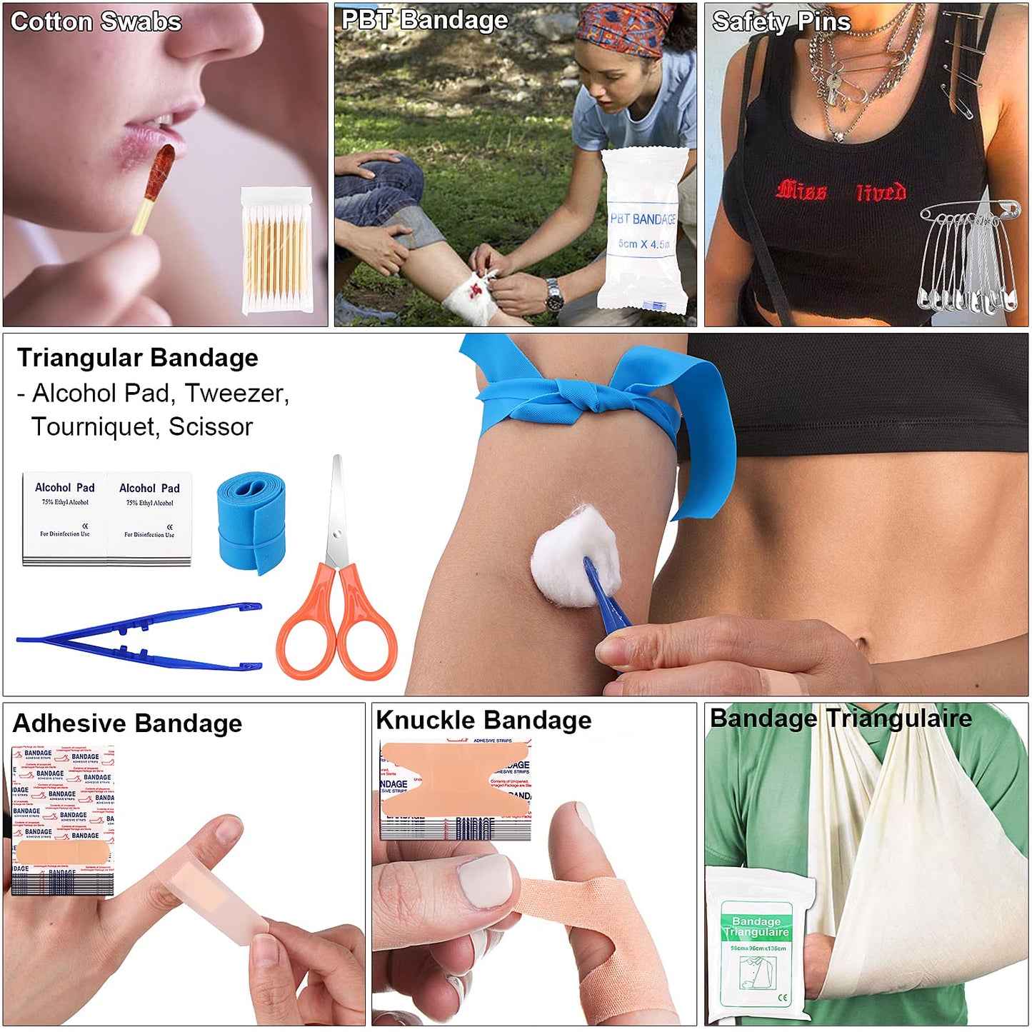 LUXMOM Survival Kit and First Aid Kit, 142Pcs Professional Survival Gear and Supplies Equipment
