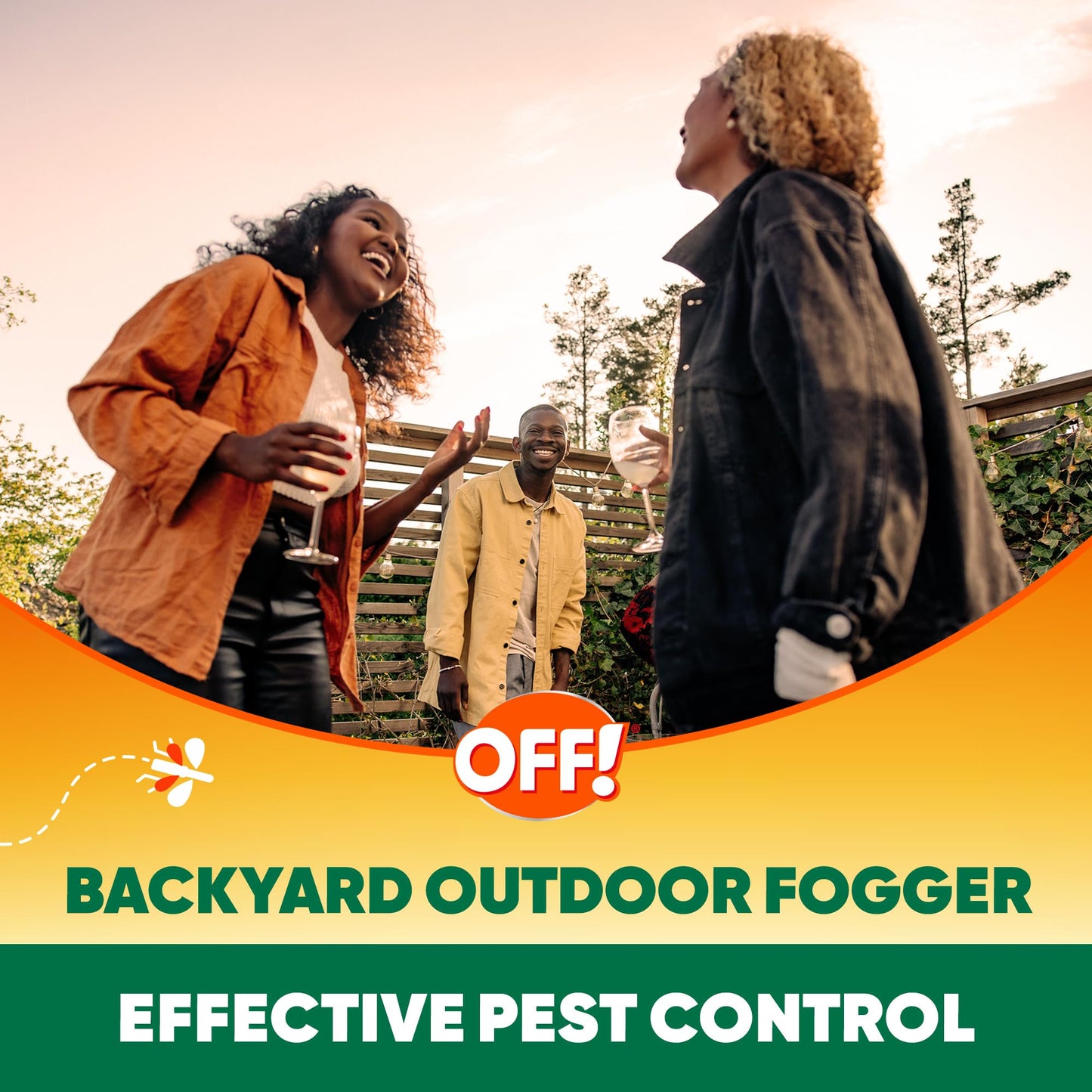 OFF! Outdoor Insect and Mosquito Repellent Fogger Backyard Pretreat Kills and Repels Insects up to