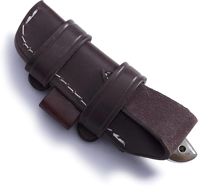 GCS Handmade D2 Tool Steel Tactical knife Hunting Knife CampKnife with leather sheath Full tang blade designed for Hunting & EDC GCS 235 (Horn Handle)