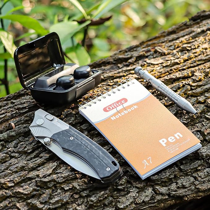 Titanium Pocket Knife WD107, Pearlescent M390 Blade EDC Knife, Men Women Daily Carry Lightweight Folding Knife, Sharp Fishing Camping Knives