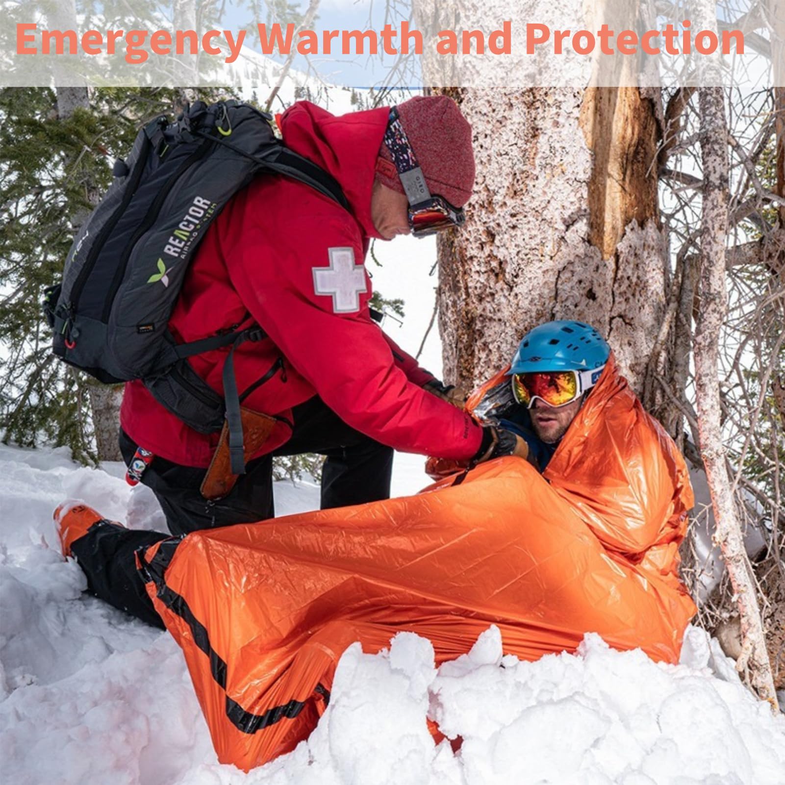 Dzronda Emergency Sleeping Bag with Whistle, Portable Emergency Survival Bag, Lightweight Pocket