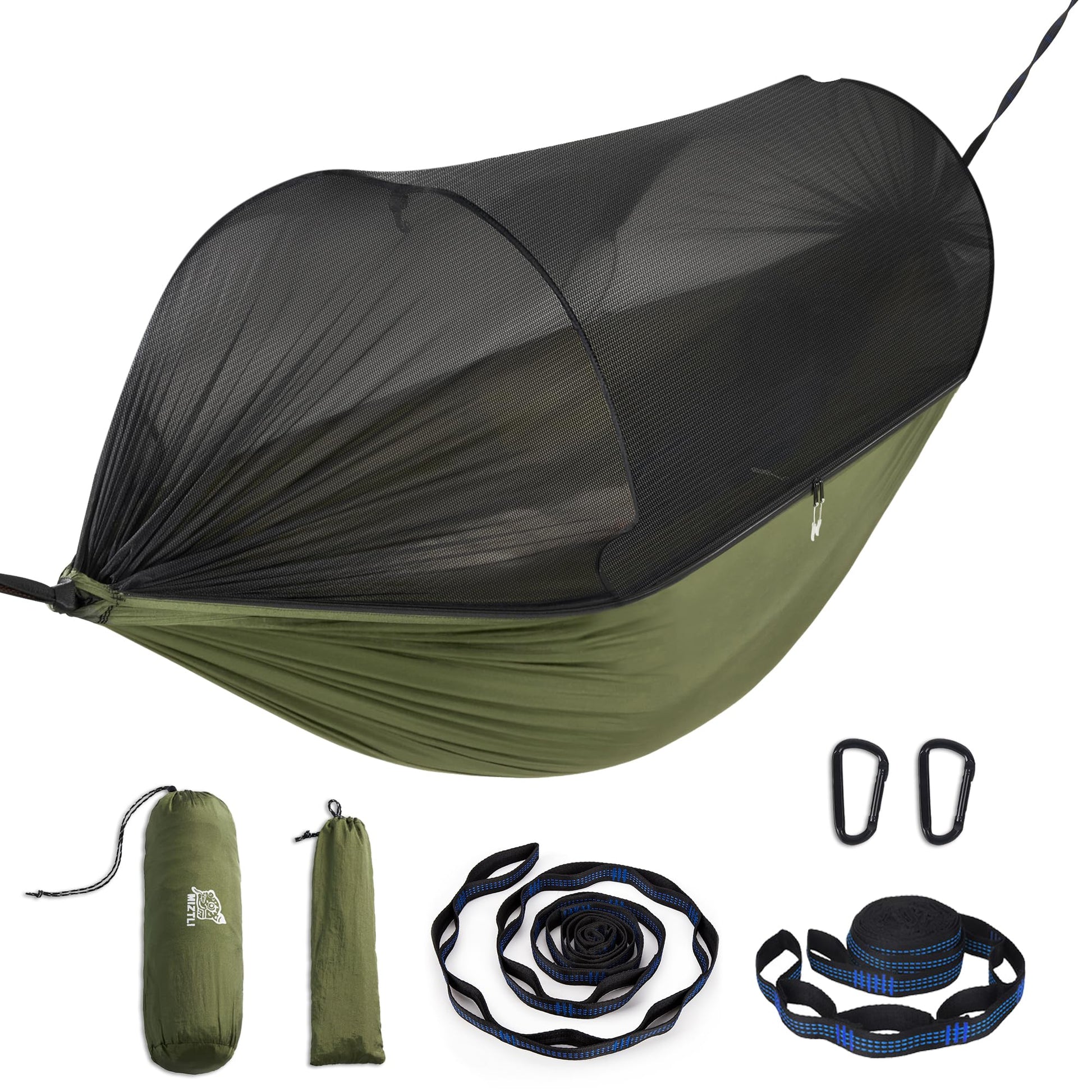 Miztli Camping Hammock Portable Tent-Like Outdoor Hammock with Net 1/2 Person
