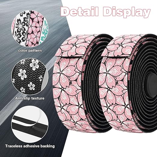 2pcs Bike Handlebar Tapes, Road Bicycle Bar Tape, Absorbent Bicycle Handle Bar Tape, Enhance Your Bicycle Handlebar Grip with These Bar Tape, Wrap Your Bike for an Awesome Comfortable Rid(YHHBlack)