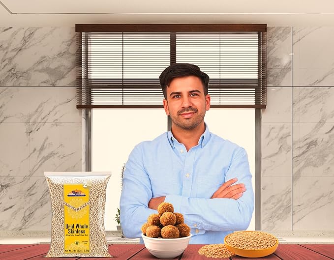 Rani Urid/Urad Gota White (Matpe Beans Skinless) Indian Lentils 32oz (2lbs) 908g ~ All Natural | Gluten Friendly | Non-GMO | Kosher | Vegan | Indian Origin