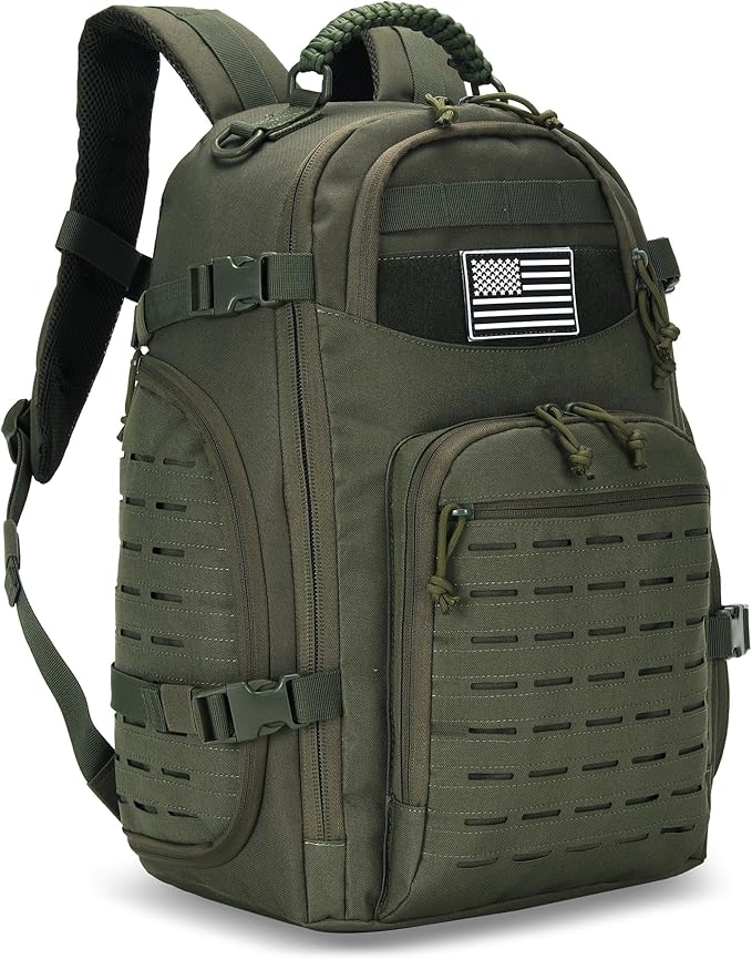 30L Hiking Backpack Lightweight Outdoor Daypack Camping Backpack Outdoor Travel Daypack Day Pack for Man Woman (Army Green)