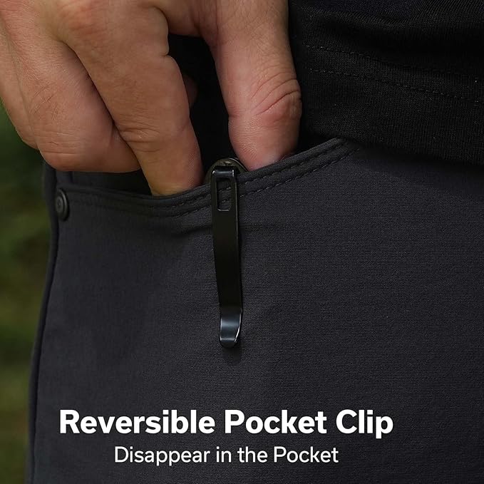 CIVIVI Faeger Pocket Folding Knife for EDC, 2.98" Swedish 14C28N Blade G10 Handle, Reversible Clip for Men Women Outdoor Carry C24031-2 (OD Green)