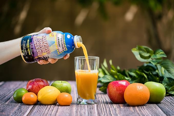 Hollywood diet - 48-Hour Miracle Fruit Juice Cleanse Diet 3-Pack, Detox Cleanse for Weight Loss & Rejuvenation, Food Replacement, Fast Acting Diet, Weight Loss Drink, 32 Fl. Oz.