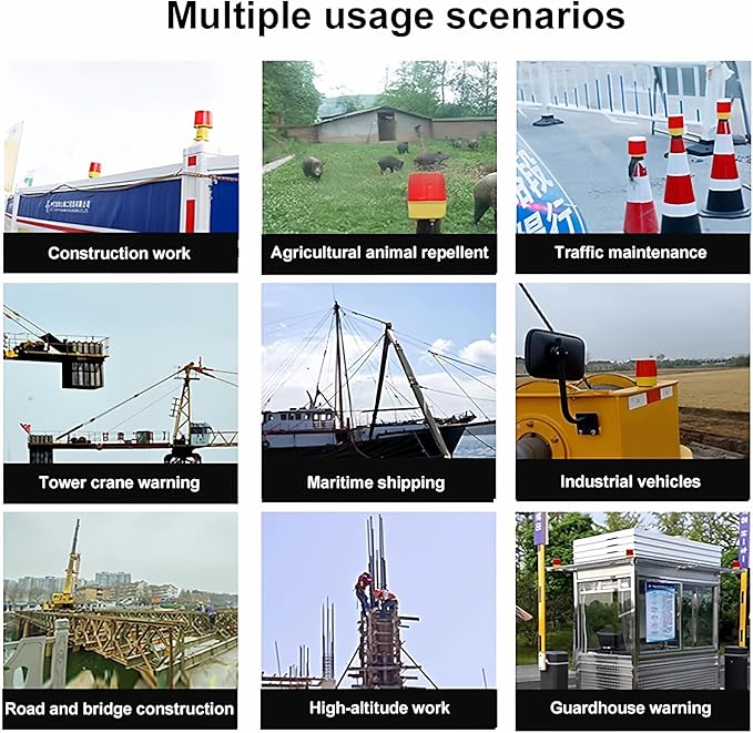 Solar Red Strobe Light: Super Bright Solar Emergency Strobe Warning Light, CHKL Flashing Barricade Safety Road Construction Traffic Flashing IP48 Waterproof (6Pcs)