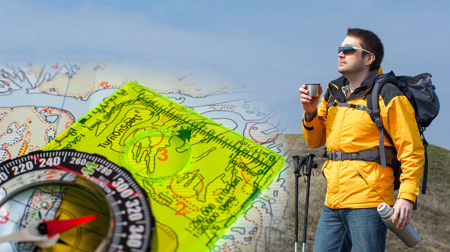 Orienteering Compass Advanced Scout for Hiking Camping Navigation Green