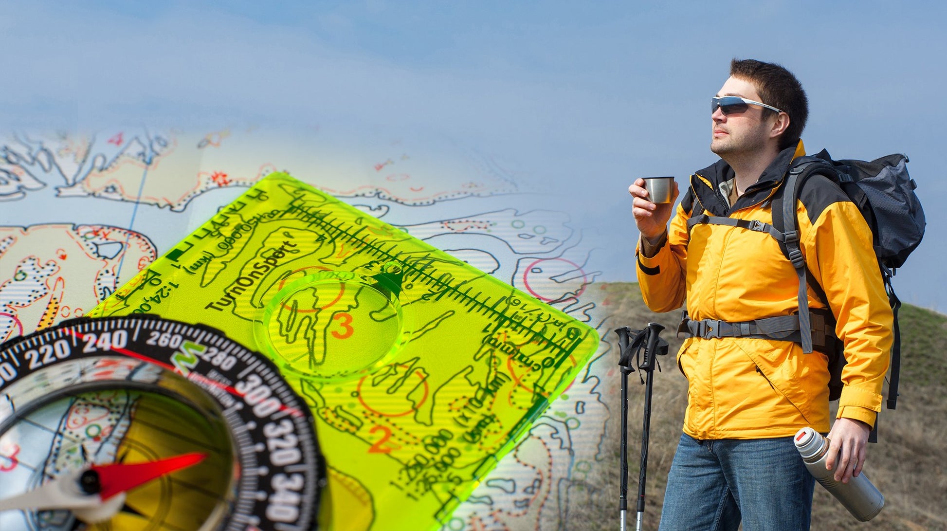 Orienteering Compass Advanced Scout for Hiking Camping Navigation Green