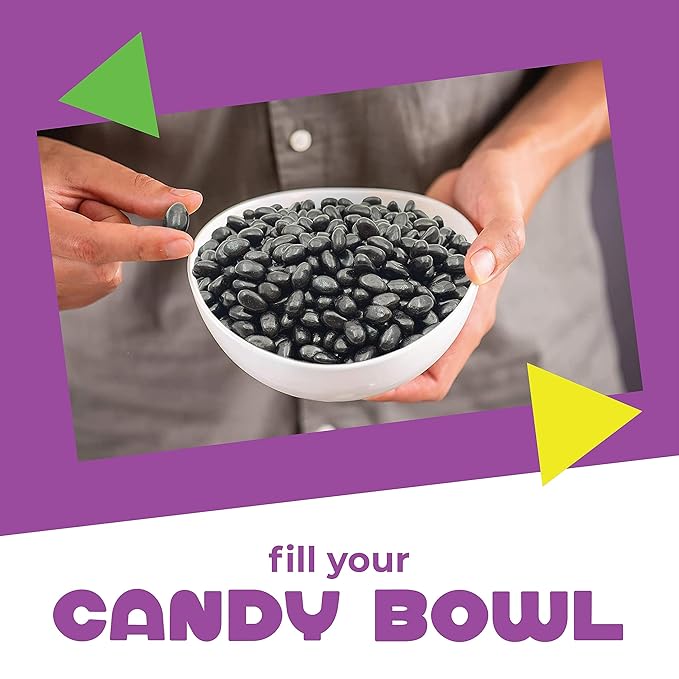 Black Licorice Jelly Beans Candy | 2 Lb Bag | Black Jelly Beans Bulk | Old School Candy for Buffets, Snacking & Gifting | Nostalgic Licorice Treat with Bold Flavor